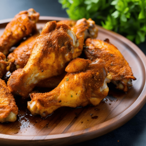 Crispy Dry Rub Chicken Wings