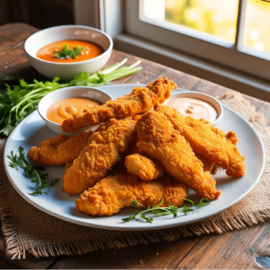 Crispy Homemade Baked Chicken Tenders