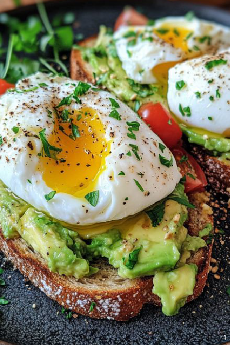 Avocado and Smashed Egg Toast for Breakfast 36 Avocado and smashed egg toast for breakfast