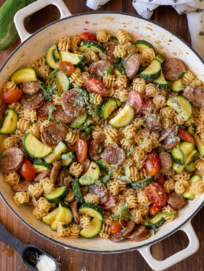 Chicken Zucchini Pasta Skillet