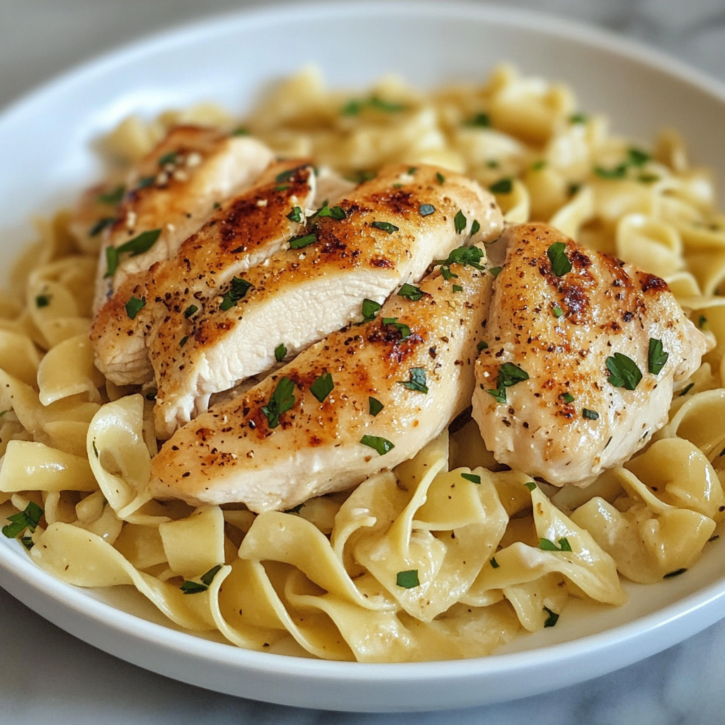 Chicken with Buttered Noodles
