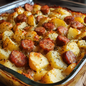Smoked Sausage and Potato Bake 26 Smoked Sausage and Potato Bake