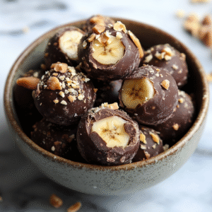 Healthy Chocolate Peanut Butter Banana Bites 26 Healthy Chocolate Peanut Butter Banana Bites