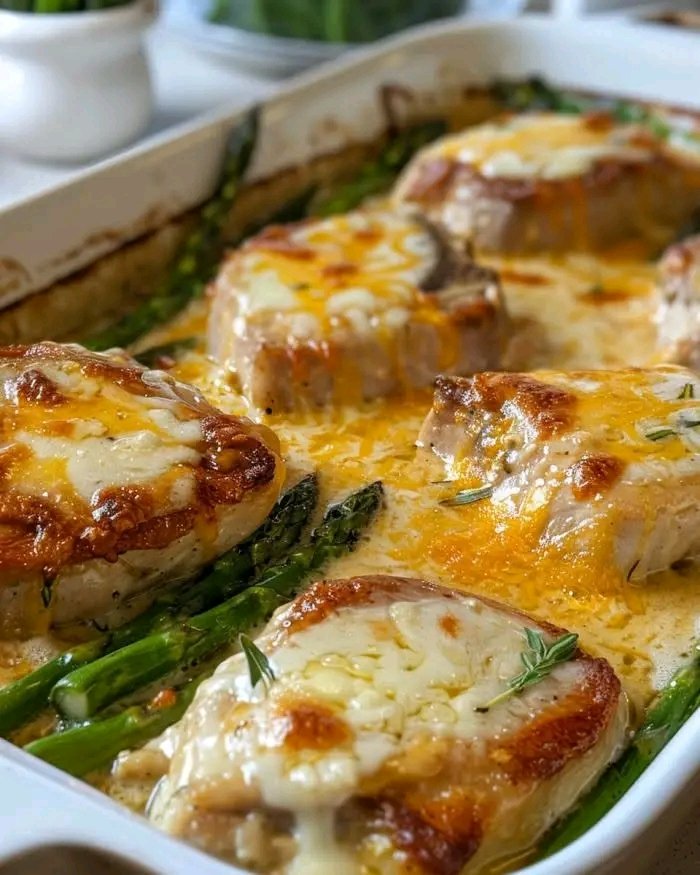 Recept på fläskkotlettgryta med vårgrönsaker och ost i kommentarerna 25 1788183061239